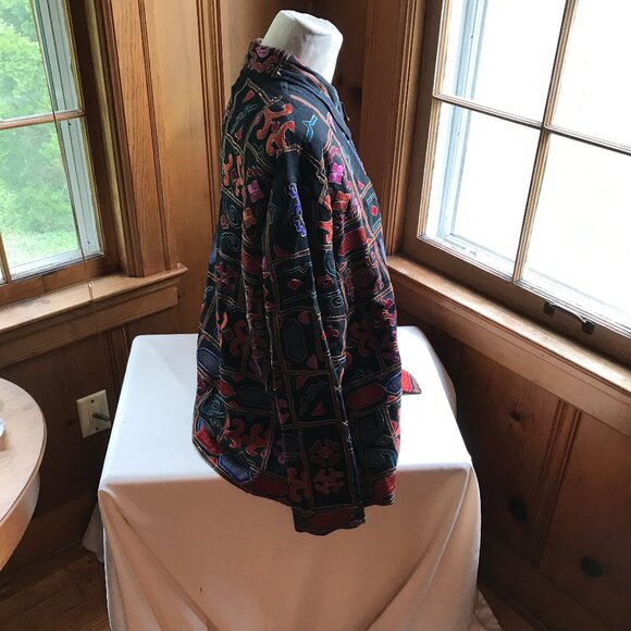 CHICO’S DESIGN shirt-style jacket, multicolored, size XL(3). - Picture 2 of 4